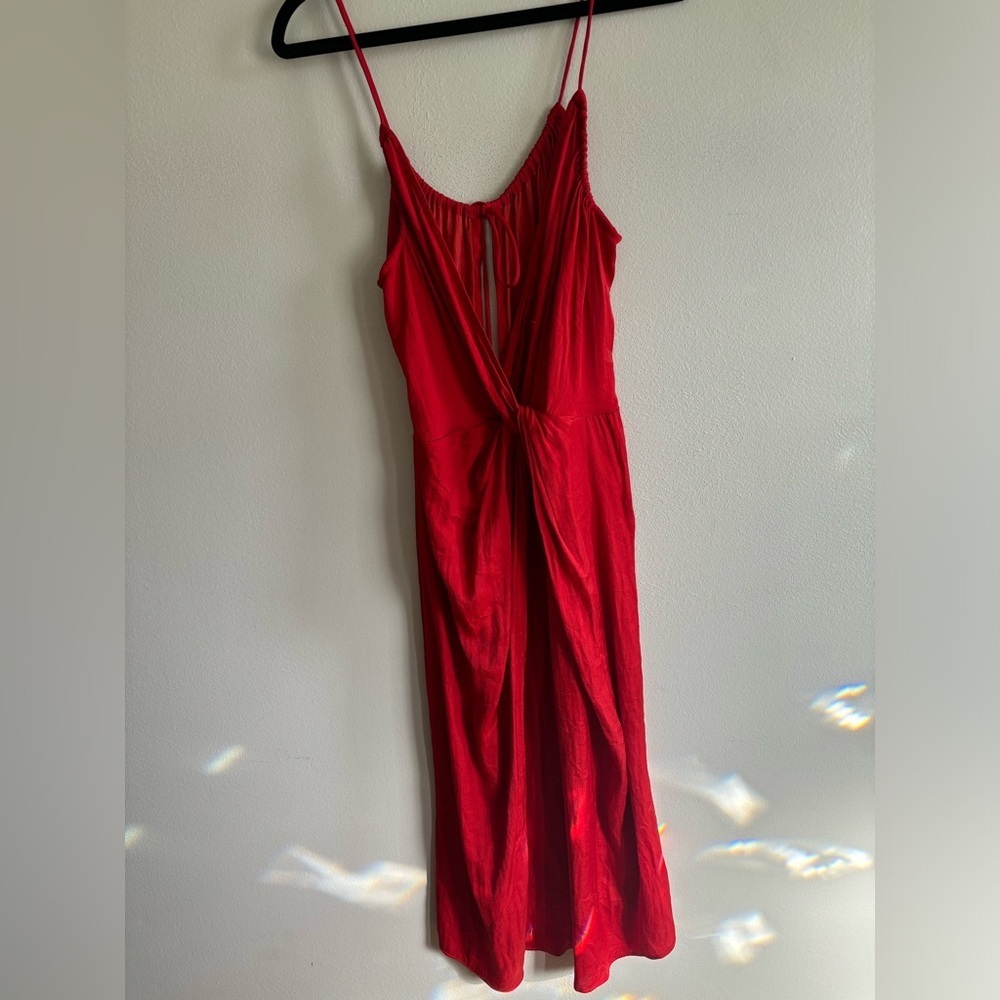 Bec & bridge maroon dress 8